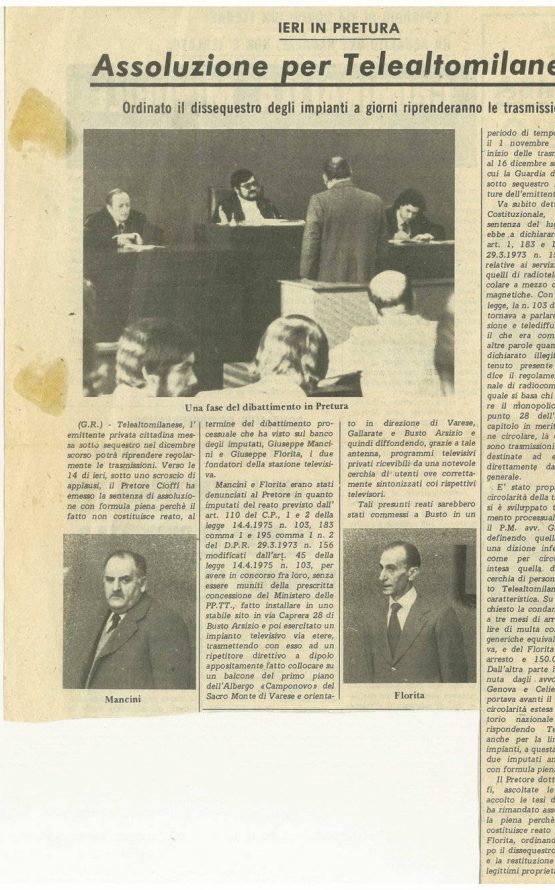 Tele Alto Milanese (documenti e giornali)